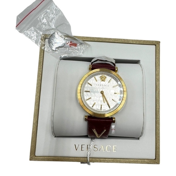 VERSACE Medusa Women’s Quartz Silver Ladies Watch Yellow-Gold Tone VELS00519 NIB main image 14
